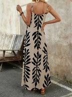 Tessa™ |  Vestido Largo Sin Mangas Impreso Tropical de Verano