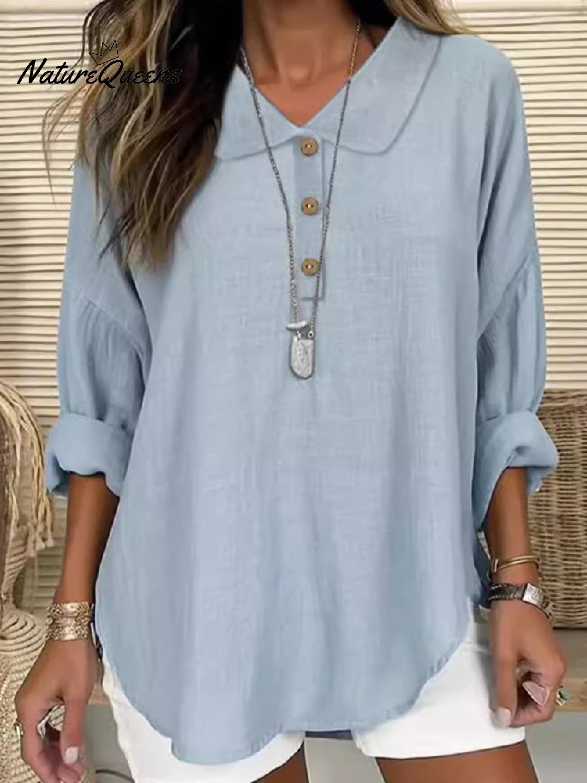 Kyth™ | Camisa informal de manga larga con solapa y botones