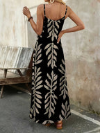 Tessa™ |  Vestido Largo Sin Mangas Impreso Tropical de Verano