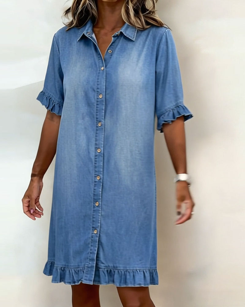 Kirella | Vestido camisero con botones en la parte delantera