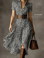 Orly™ | Vestido Midi Floral de Estilo Francés Retro y Elegante