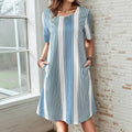 Zulvek™ | Vestido informal a rayas