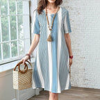 Zulvek™ | Vestido informal a rayas