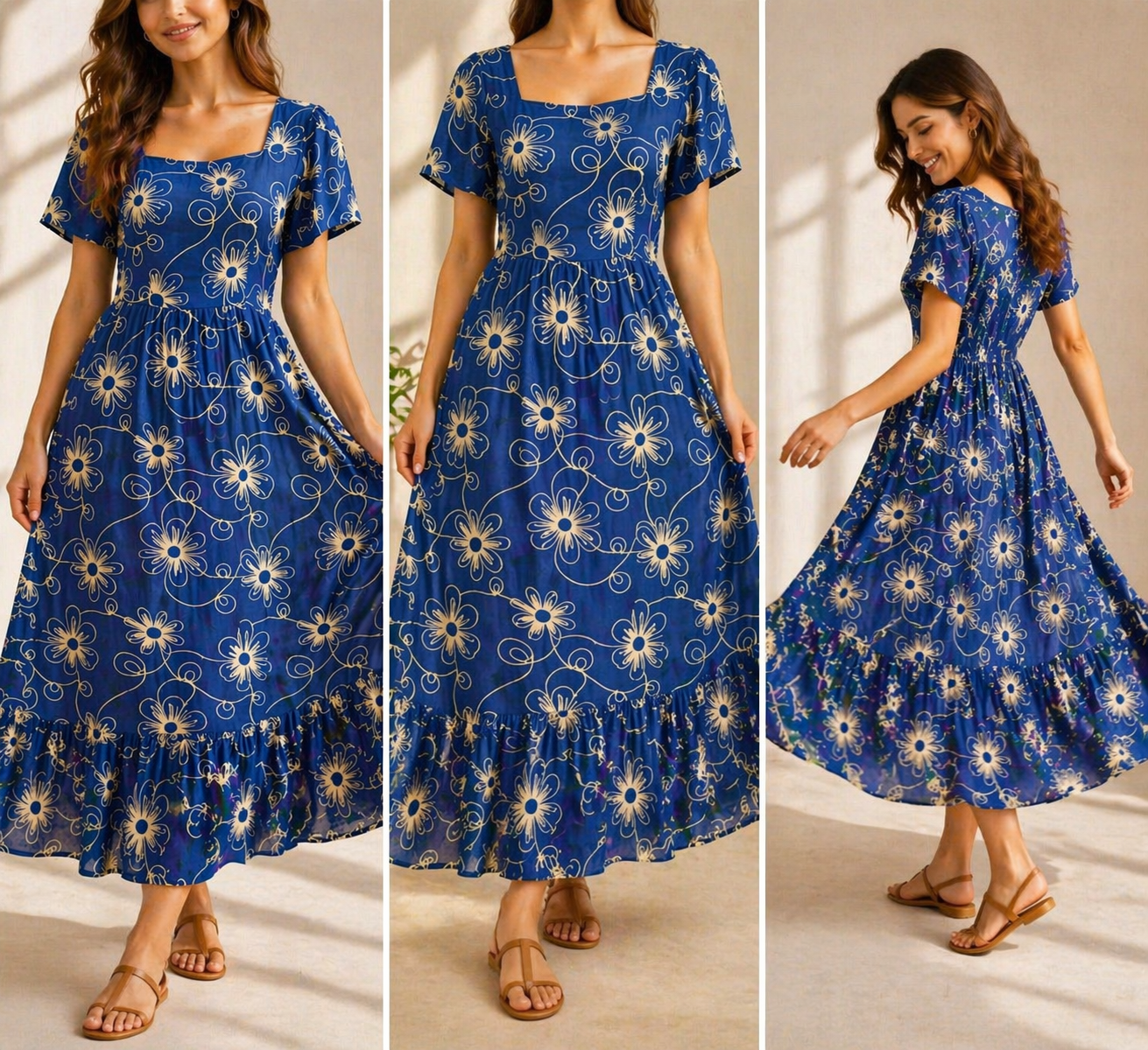 Ertha™ | Vestido Elegante Con Estampado Moderno