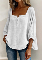 Arelia | Blusa Boho de Algodón con Botones
