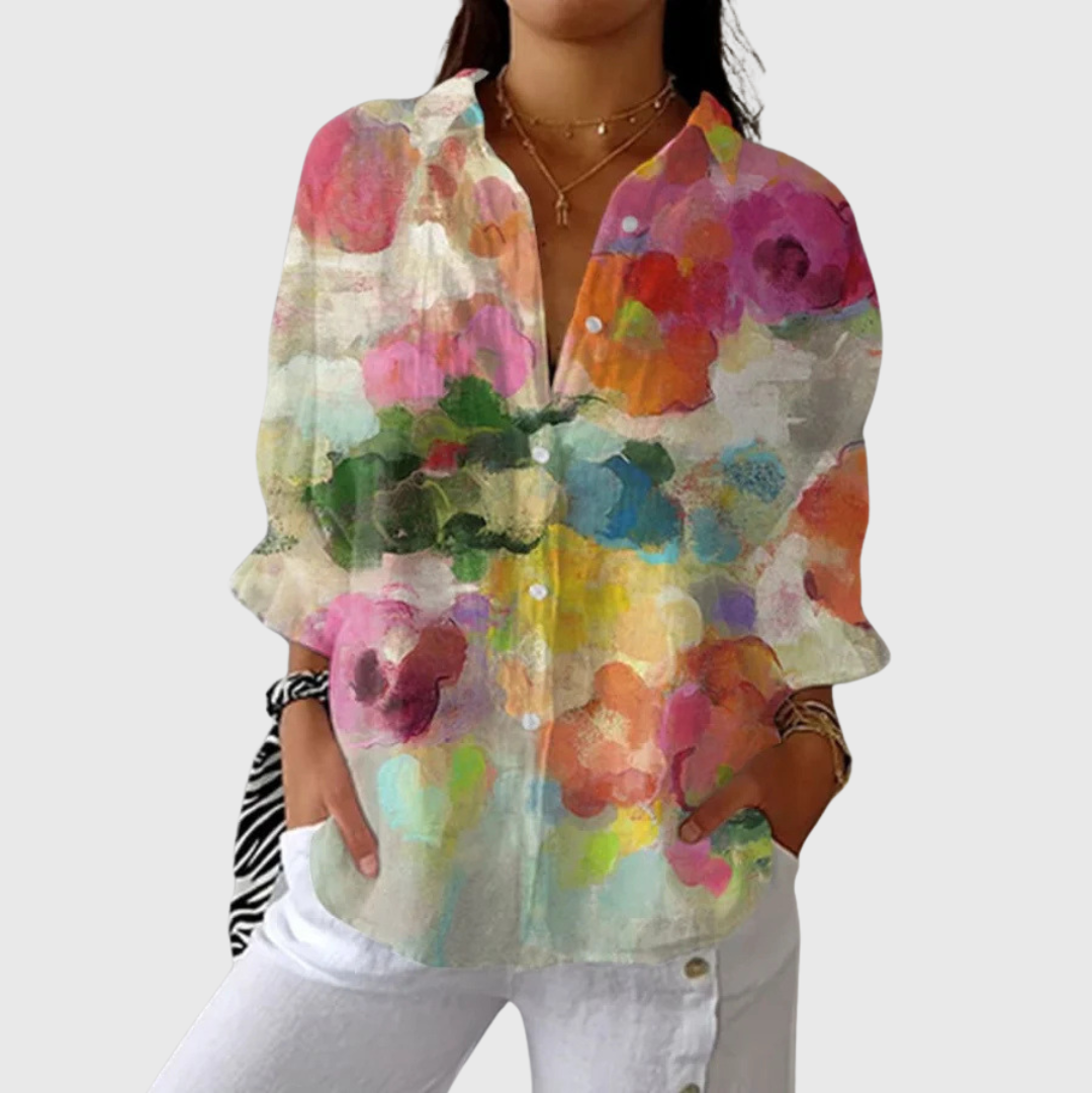 Thalia™ | Blusa impresa ligera y colorida