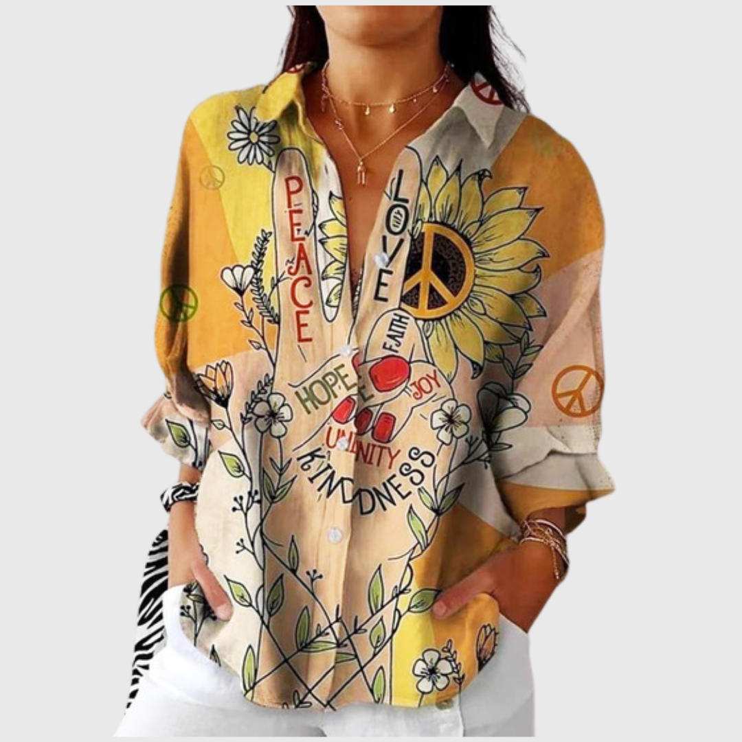 Istra™ | Blusa ligera y colorida con estampado