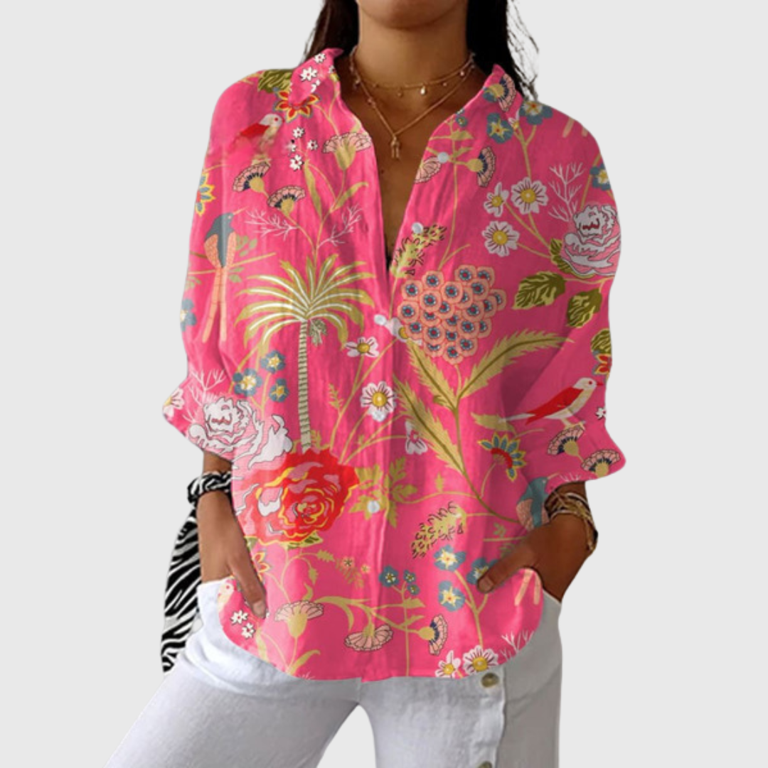 Thalene™ | Blusa ligera y colorida con estampado