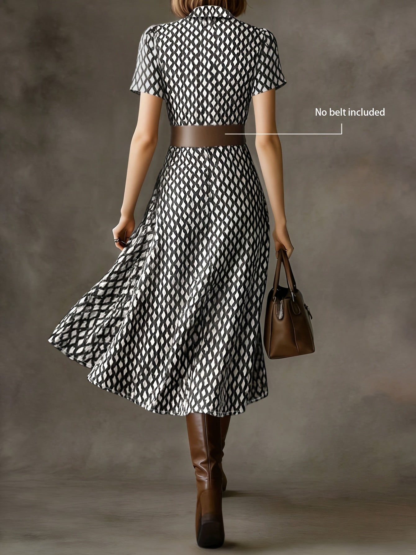 Orly™ | Vestido Midi Floral de Estilo Francés Retro y Elegante