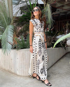 Camilla | Conjunto de top y falda estampados