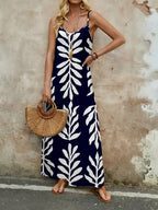 Tessa™ |  Vestido Largo Sin Mangas Impreso Tropical de Verano