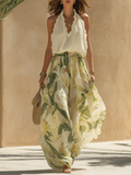 Maren™ | Conjunto Fluido Estampado Lirio Elegante