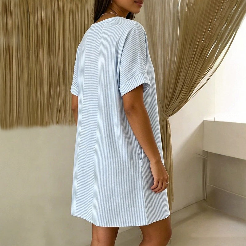 Ixtria™ | Vestido informal a rayas
