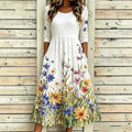 Thalvek™ | Casual dress with a floral print
