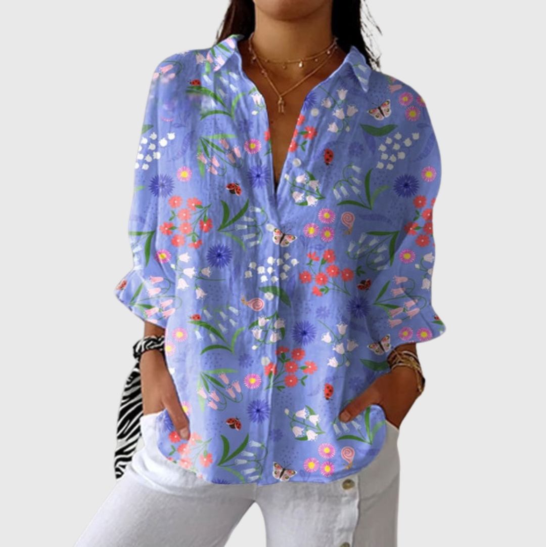 Nysa™ | Blusa ligera y colorida con estampado