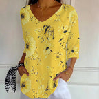 Tyra™ | Camiseta con estampado floral vintage