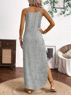 Sailor™ | Vestido Midi de Tirantes con Escote en V y Estilo Relajado