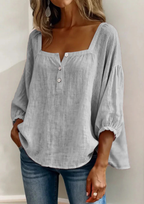 Arelia | Blusa Boho de Algodón con Botones