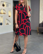 Emy | Vestido con estampado gráfico muy elegante