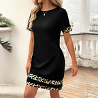 Akru™ | Vestido vintage con estampado de leopardo