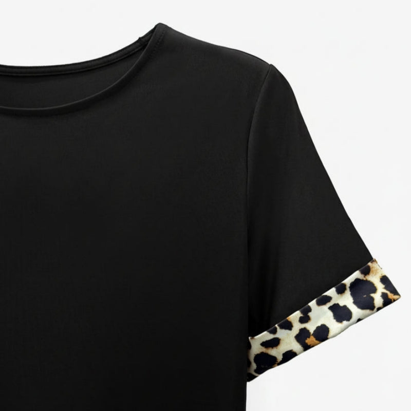 Akru™ | Vestido vintage con estampado de leopardo