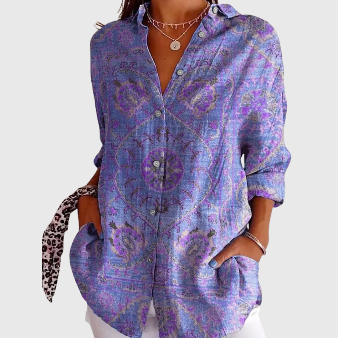 Kore™ | Blusa ligera y colorida con estampado