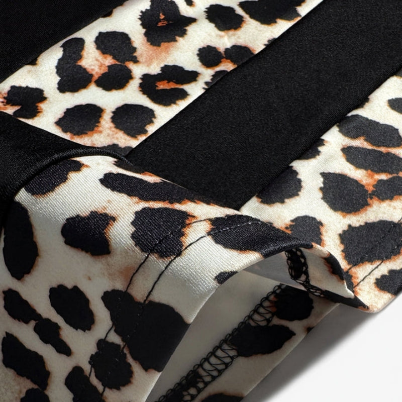 Akru™ | Vestido vintage con estampado de leopardo