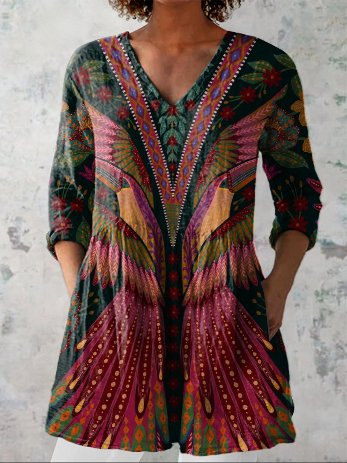 Esperanzina | Blusa Manga Larga con Escote en V