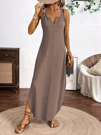 Sailor™ | Vestido Midi de Tirantes con Escote en V y Estilo Relajado