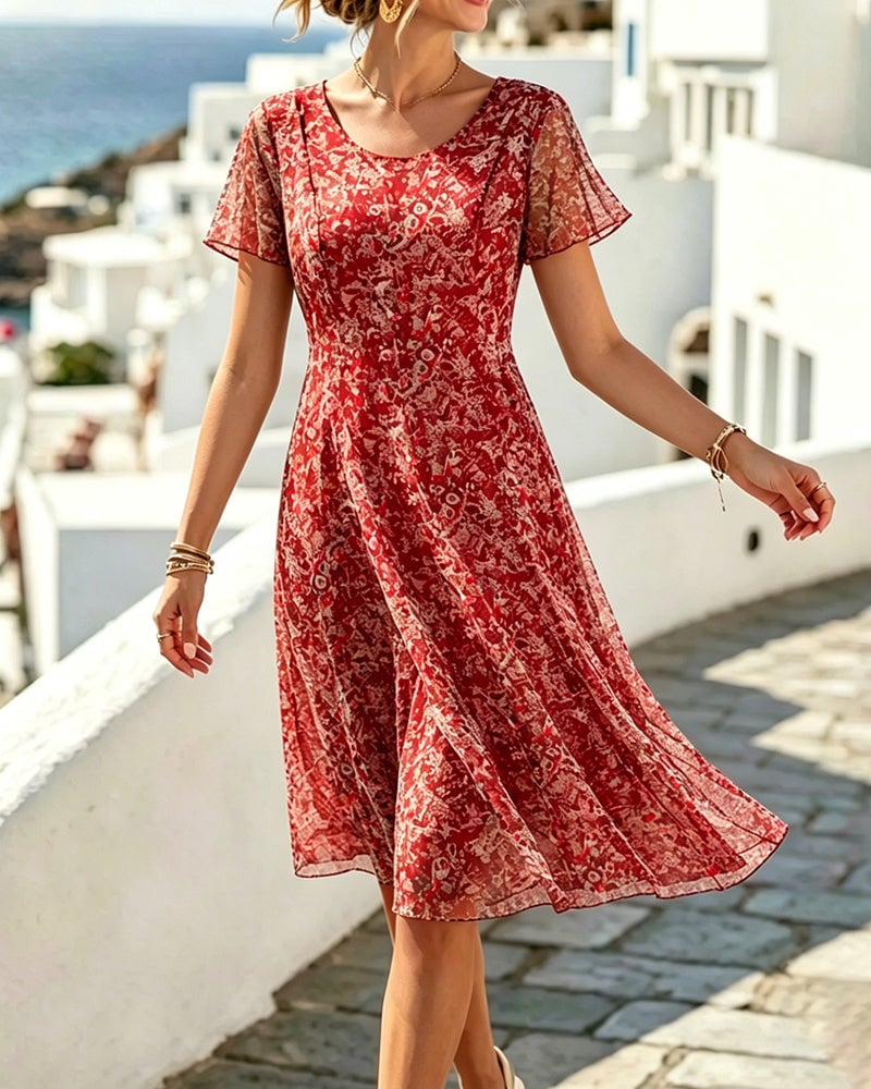 Elyn™ | Vestido de corte en A de la colección BlossomLine de Florielle