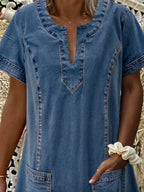 Sofía | Vestido de denim suave