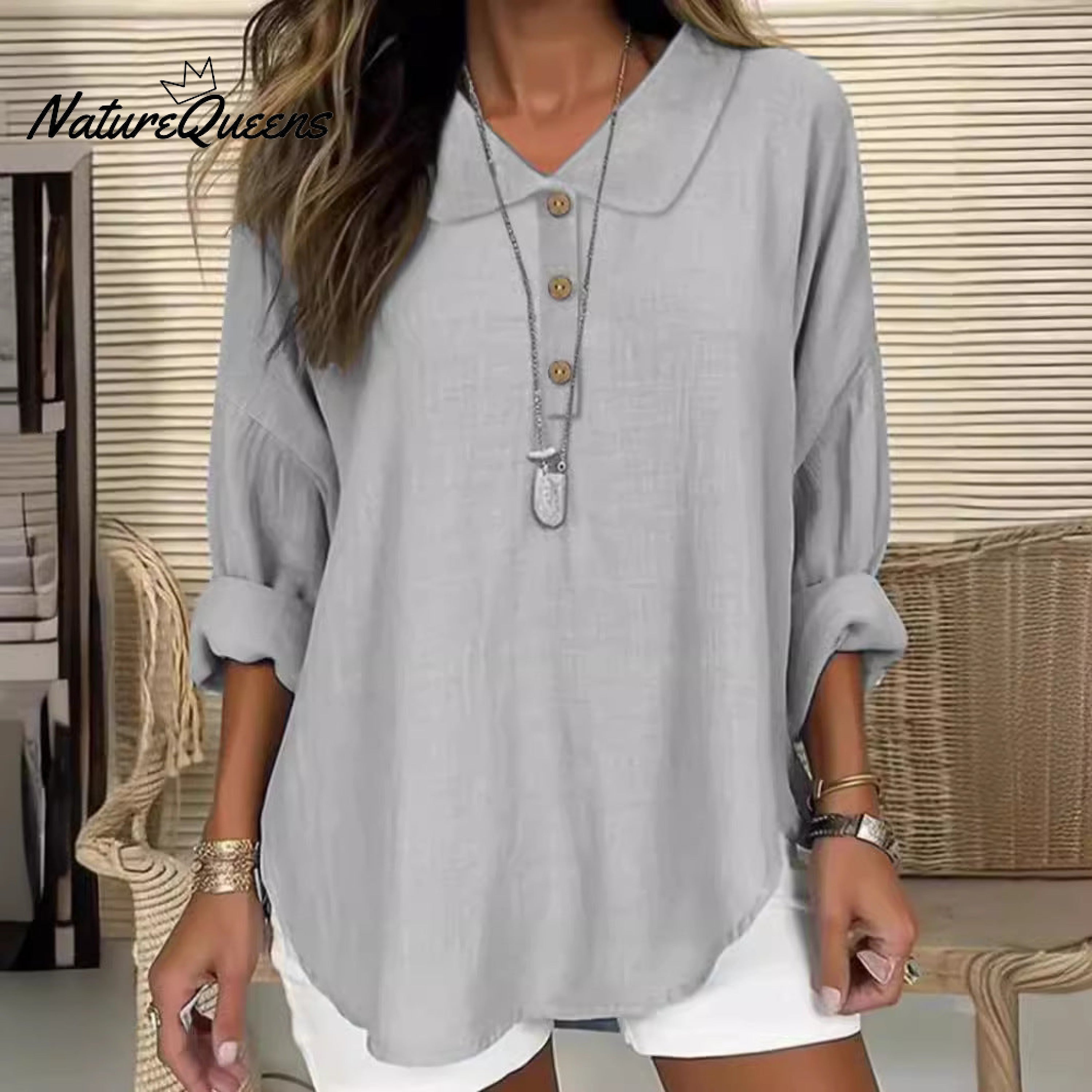 Kyth™ | Camisa informal de manga larga con solapa y botones