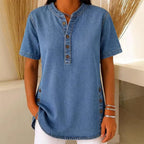 Xeni™ | Camiseta vaquera informal y transpirable para mujer ✨