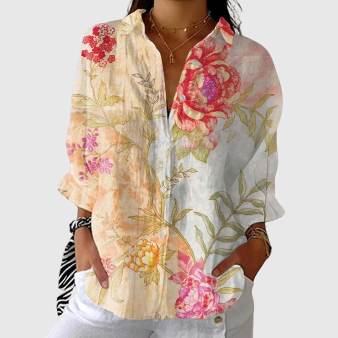 Xene™ | Blusa ligera y colorida con estampado
