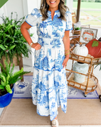 Eliza | Maxi vestido clásico de toile