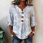 Ozra™ | Blusa vintage con estampado floral