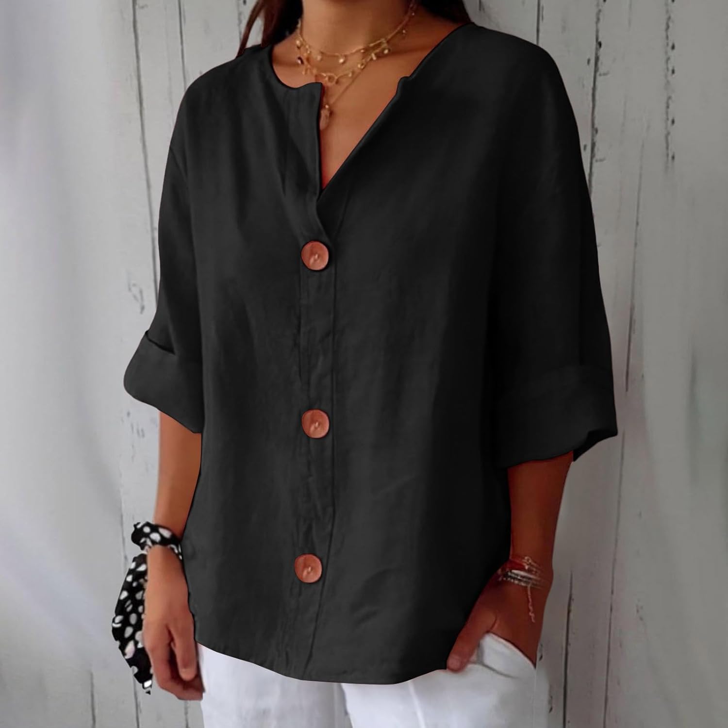 Piera | Blusa de lino ligera