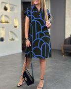Emy | Vestido con estampado gráfico muy elegante
