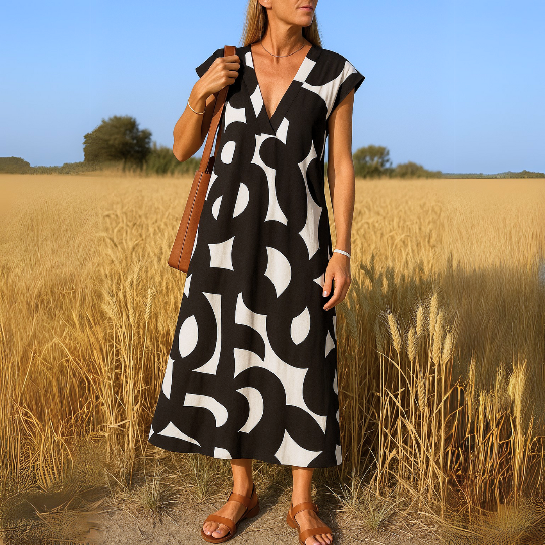Zunil™ | Vestido fluido con escote en V para Mujer