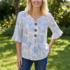Ozra™ | Blusa vintage con estampado floral