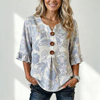Ozra™ | Blusa vintage con estampado floral