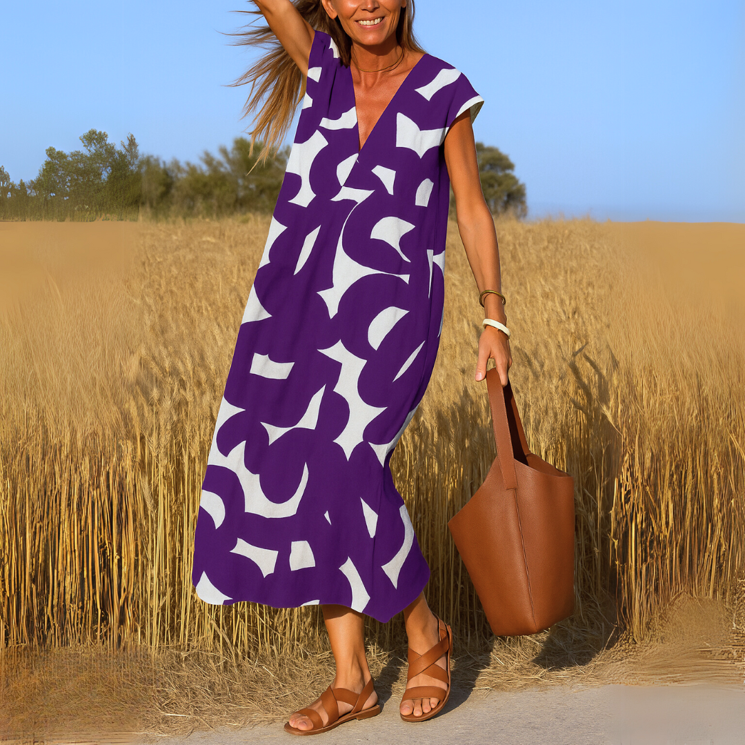 Zunil™ | Vestido fluido con escote en V para Mujer
