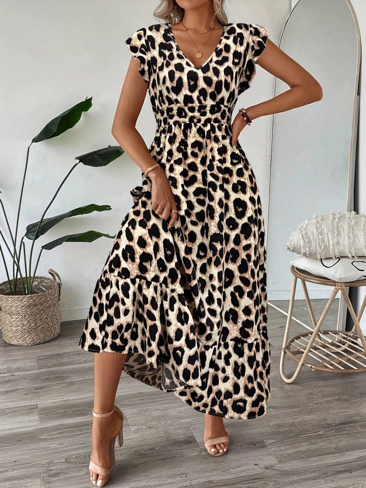 Osyrel | Vestido midi estampado