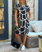Emy | Vestido con estampado gráfico muy elegante