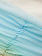 Gradient Mesh Backless Maxi Dress