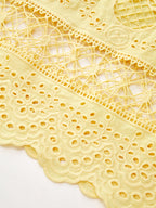 Eyelet Embroidery Flowy Tank Dress