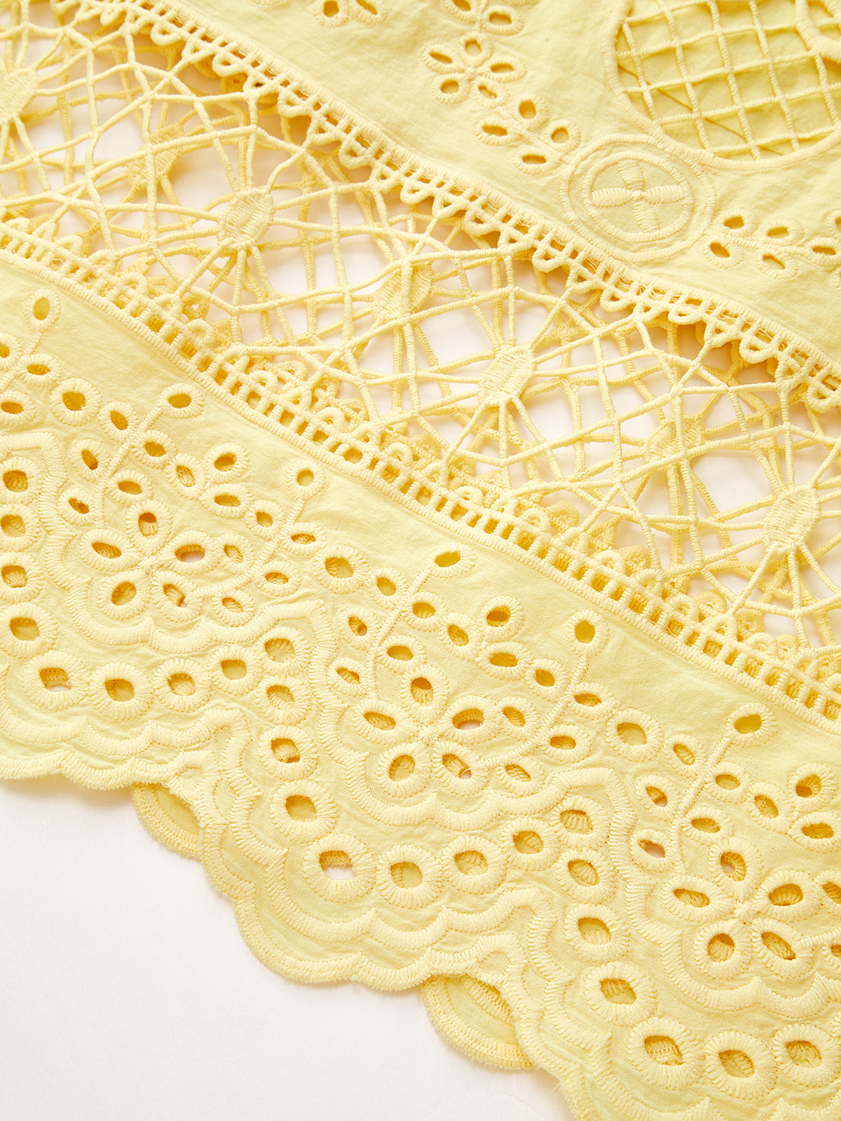 Eyelet Embroidery Flowy Tank Dress