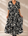 Saffron™ | Vestido Elegante Con Estampado Floral