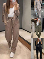 Oristine™ | Conjunto de Punto con Cárdigan y Pantalón Giulia