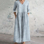 Orzra™ | Vestido informal a rayas